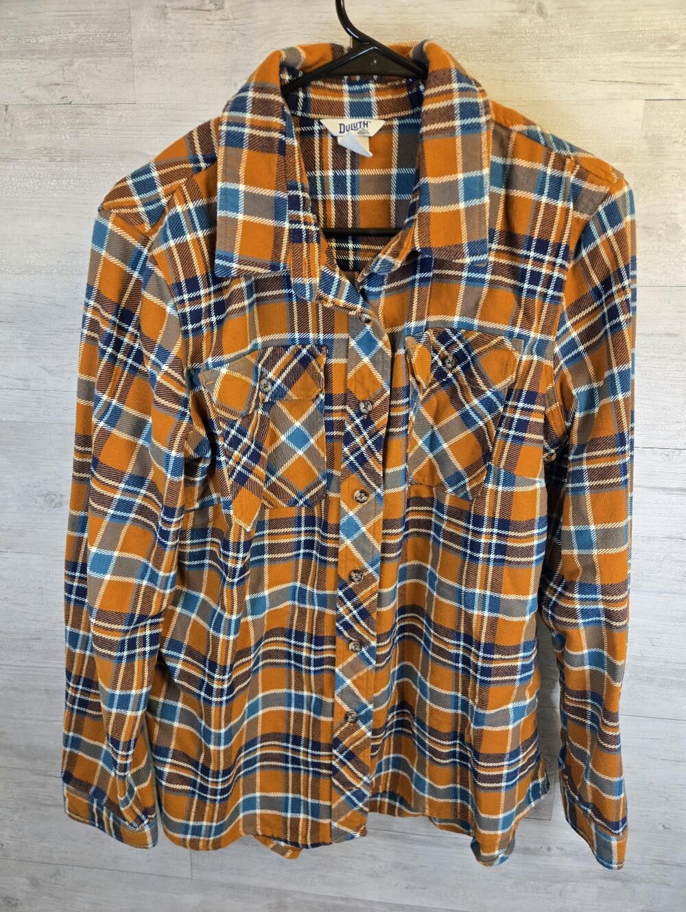 Duluth Trading Co. Heavyweight Plaid Button Up.